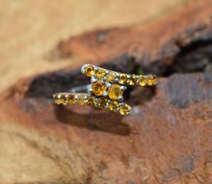 Anillos de Compromiso de Plata de Ley 925 con Piedra Natural para Mujer, Hechos a Mano, Venta al por Mayor, Fabricante Indio, Regalo para Ella - Product Image 4