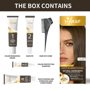 Tinta per <span class=keywords><strong>Capelli</strong></span> a Base di Erbe, Tonalità Marrone Caffè <span class=keywords><strong>Freddo</strong></span>, Copertura Permanente dei <span class=keywords><strong>Capelli</strong></span> Grigi, Cura Delicata del Cuoio Capelluto, <span class=keywords><strong>Colore</strong></span> Intenso, Finitura Lucida - Product Image 2
