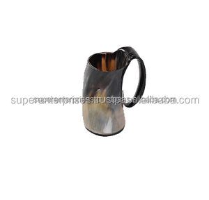 Tasse en corne fraîche et brillante pour boire de la bière, décor intérieur, matériau Unique, tasse à boire - Product Image 4