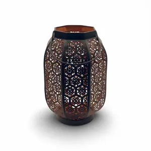 Farolillos de metal artesanales Premium con acabado rústico para jardín, patio y decoración de bodas al mejor precio - Product Image 4