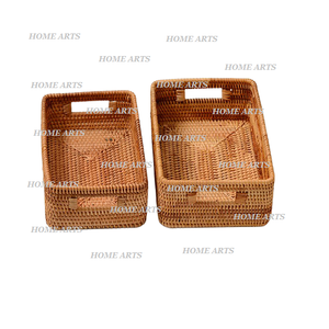 Panier de rangement pour fruits de cuisine de qualité supérieure, forme ronde, différentes tailles, panier à légumes en rotin au prix le plus bas - Product Image 4