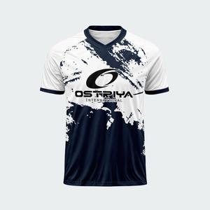 Maillot de football tendance à col en V pour adultes, dernier modèle, vêtements de sport personnalisés avec impression de nom en couleur unie, haute qualité - Product Image 5