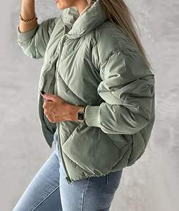 Femmes 2025 hiver chaud manteau vêtements d'extérieur matelassé bouffant gilet avec sans manches fermeture éclair veste respirant imperméable rempli coton - Product Image 3
