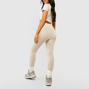 Leggings Deportivos de Cintura Alta para Mujer, Largos hasta el Tobillo, de Spandex/Poliéster, con Logotipo Personalizable, Leggings de Yoga para Verano - Product Image 2