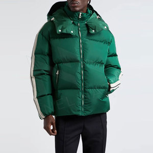 แจ็คเก็ตพัฟเฟอร์ผู้ชายดีไซน์ยอดเยี่ยมประจำปี 2024 บริการ OEM ผลิตตามสั่ง เสื้อคลุมกันหนาวทรงพองสูง คอตั้ง สไตล์ไฮสตรีทสุดเท่ - Product Image 2
