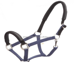 Licou de cheval en Nylon de haute qualité, artisanal, extensible, plusieurs couleurs, avec tête et bracelet en néoprène réglables, vente en gros - Product Image 5