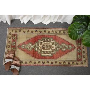 พรมตุรกีโบราณขนาด1.6 x 3.3ft ขนแกะสีเบจสีเบจทรงคิลิมขนาดใหญ่สี่เหลี่ยมผืนผ้าดีไซน์โถงทางเดินขนาด10มม. สำหรับห้อง - Product Image 4