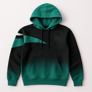 Pull personnalisé OEM 100% coton polaire à capuche panneau respirant teint en couleur unie motif de bricolage saison d'hiver col à capuche fabriqué au Pakistan - Product Image 5