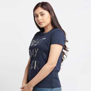 High Quality 180g 100% Cotton <b>Loose</b> Summer <b>Women's</b> <b>T</b>-<b>Shirts</b> with Custom Logo Printing Factory Price - Product Image 3