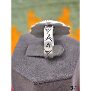 Southwest Handmade Black Jack Turquoise & Rose Gold Plated Sterling Silver <b>Adjustable</b> <b>Ring</b> Bezel & Invisible Setting Gift - Product Image 4