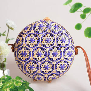 Sacs à main 100% bambou, tissés à la main, sac naturel, sac bandoulière coloré, prix de gros bon marché - Product Image 5