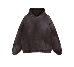 Tela de punto de alta calidad hecha a medida, a prueba de viento, anticontracción, hombros caídos, Sudadera con capucha básica, mezcla de algodón para otoño frontal - Product Image 3