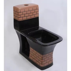 Armario de agua de una pieza de cerámica con estampado Natural azul de lujo, artículos sanitarios, baño al por mayor - Product Image 2