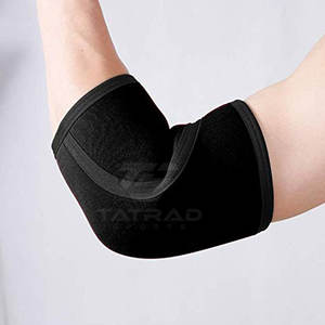 Manchon de protection pour coude OEM Fitness Bodybuilding, en néoprène de haute qualité, coussinet de compression pour coude, protection professionnelle légère - Product Image 2