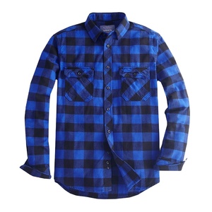 Plaids décontracté Streetwear hommes 100% coton automne hiver chemise à manches longues décontracté flanelle Plaid hommes chemises - Product Image 4