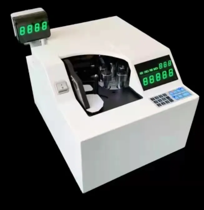 Machine de comptage de billets sous vide à grande vitesse de bureau compteur d'argent compteur de billets de banque sous vide avec pompe de marque Taiwan
