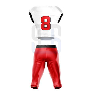 Uniforme de football américain de haute qualité, léger, 100% polyester, respirant et à séchage rapide, disponible en tailles adultes pour les équipes - Product Image 2