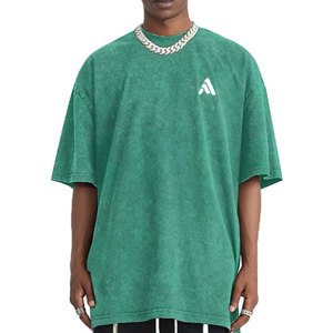 Camisetas de Hombre Hechas en Pakistán con Lavado Ácido, 100% Algodón, Color Personalizado, Ecológicas y Transpirables, Ropa Casual de Verano - Product Image 2