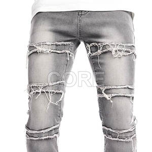 Pantalones apilados de alta calidad para hombre Venta caliente Pantalones lavados para hombre Pantalones apilados transpirables para hombre - Product Image 2