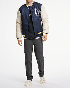 Diseño personalizado béisbol satén bombardero Varsity chaqueta Universidad vuelo piloto hombres Chaqueta Tipo Letterman Satinada Personalizada - Product Image 3