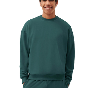 Sweat-shirt streetwear pour homme, logo personnalisé, sweat-shirt épais de luxe rose, sweat-shirt unisexe à capuche, sweat-shirt en coton uni à col rond pour homme - Product Image 1