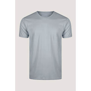 Camiseta con serigrafía gris, camiseta transpirable de colores claros, Camiseta con estampado personalizado para hombre - Product Image 1