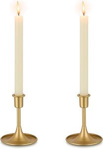 Candelabro de hierro moderno hecho a mano, candelabro votivo, oro negro para decoración del hogar, bodas, Nochebuena, hoteles, comedor - Product Image 2