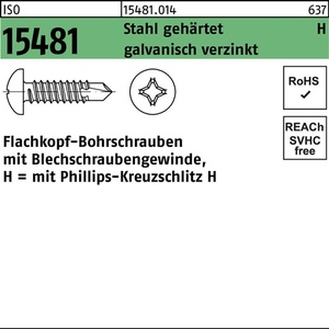 สกรูเจาะตัวเอง FLAKO ISO 15481 PH ST 2.9x13-H เหล็กชุบแข็ง 1000 ชิ้น - Product Image 1