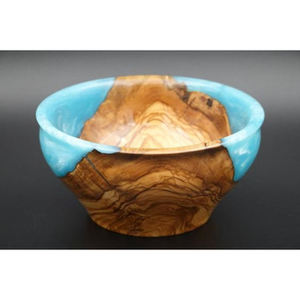 Merveilleux bol de nourriture rond de taille moyenne en bois et résine de qualité supérieure idéal pour les grands mariages articles élégants et durables - Product Image 2