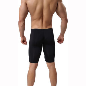 Pantalones cortos de compresión de cintura elástica de alta calidad para hombres, ropa deportiva transpirable para entrenamiento, ropa deportiva de patrón sólido - Product Image 5