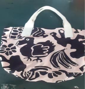 Lona de playa de verano a rayas azul marino para mujer con correa de asa de cuerda reciclada Gots certificado ecológico 100% bolsa de algodón Natural - Product Image 4