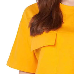 Crop-Top ropa de calle para mujer Camisetas de manga corta de verano 100% algodón de punto personalizado de secado rápido transpirable al por mayor en blanco - Product Image 4