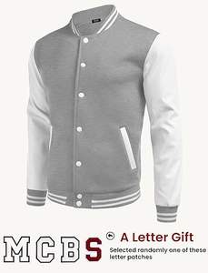 Chaqueta Universitaria de Béisbol Personalizada para Hombre, 100% Lana, Gruesa, Impermeable, Transpirable, con Letras Bordadas en Lana - Product Image 3