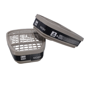 Cartucho de Protección Respiratoria para Vapores Orgánicos Aprobado por NIOSH 6001, para Exposiciones Químicas en Entornos Peligrosos, Hecho en EE. UU. - Product Image 2