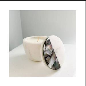 Fabrication OEM de bougeoirs en marbre tendance pour appartements modernes, améliorant l'attrait esthétique avec un design élégant - Product Image 1