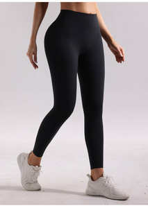 Vêtements de Sport Personnalisés Marque Privée Nylon Spandex Poussée Contrôle du Ventre Pantalon de Yoga à Taille Haute Leggings de Fitness pour Femmes - Product Image 3