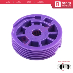 BWR296 Window Regulator Repair <b>Cable</b> Roll <b>Gear</b> Reel Wheel Pulley Front Left or Right Door for for Golf 3 1H0837461A 1H0837462A - Product Image 4