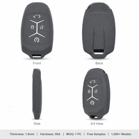 Housse de clé en silicone de qualité alimentaire pour clé intelligente OMODA 7 JQ5 à 4 boutons, 1,7 mm, antichoc, motif nid d'abeille, OEM ODM, MOQ 1 pièce