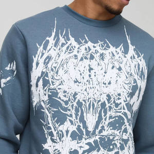 Sweat-shirts simples OEM sur mesure légers en coton/polaire pour hommes Sweat-shirts à la mode pour hommes - Product Image 3