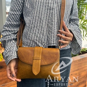 กระเป๋าถือหนังแท้สำหรับผู้หญิง, กระเป๋าพาดลำตัวดีไซน์วินเทจกระเป๋าหนังวัวคุณภาพสูง - Product Image 1