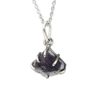 Wholesale 925 Solid Sterling Silver Pendant Beautiful <b>Purple</b> Amethyst Gemstone Necklace Elegant Pearl Jewelry Gift for Her - Product Image 1