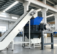 Broyeur automatique à double arbre pour ordinateur, broyeur de déchets plastiques à haute productivité avec prix compétitif