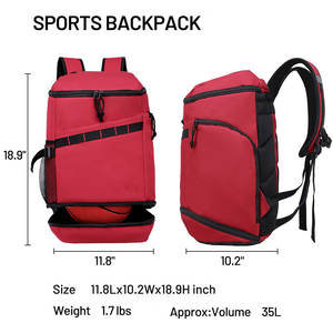 กระเป๋าเป้สะพายหลังกีฬาไนลอนโลโก้สั่งทำพิเศษ วัสดุ 600D ปิดซิป โครงภายนอก ความจุ 30-40 ลิตร ดีไซน์น้ำหนักเบา - Product Image 6