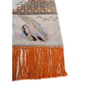 พรมไหมพรมและไหมไผ่ถักมือ แมนชาฮ่า สีเทา-ดำ รูปทรงสี่เหลี่ยมผืนผ้า ขนาด 9x12 ฟุต ลายปะติดปะต่อ สำหรับบ้าน ห้องนั่งเล่น ทางเดิน-Les-2282 - Product Image 3