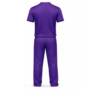 Uniforme de Cricket Morado con Logotipo Personalizado, Conjunto de Camiseta y Pantalones de Cricket con Patrón Tonal Sublimado y Transpirable para Hombre, Ropa Deportiva de Equipo - Product Image 2