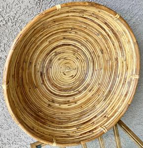 Newest Design Rattan Food <b>Serving</b> <b>Bowl</b> Best Selling Half Moon Shape Kitchenware Fruit <b>Bowl</b> Light Brown Color Rattan Collection - Product Image 6
