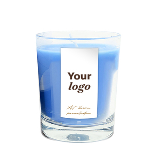 Candela Aromaterapica di Lusso Moderna Fatta a Mano 20cl con Profumo e Logo Personalizzati, Cilindro in Cera Mista Prodotto in Francia, Decorazione per la Casa - Product Image 1