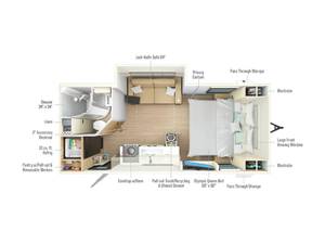Prix Réduit Caravane de Voyage Légère et Moderne Winnebago Thrive 18FBS 2022-2024 d'Occasion, Capacité 6 Personnes, Prête à l'Exportation - Product Image 5