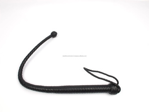 Flogger BDSM de Cuero Genuino Hecho a Mano, Látigo de 3 Pies con Cabeza de Agarre Cómodo Trenzado, Color Personalizado, Alta Calidad - Product Image 4