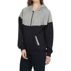 Sudadera con cremallera OEM para mujer con mangas largas transpirables y bolsillos laterales de tamaño personalizado para uso en invierno Nuevo diseño - Product Image 2